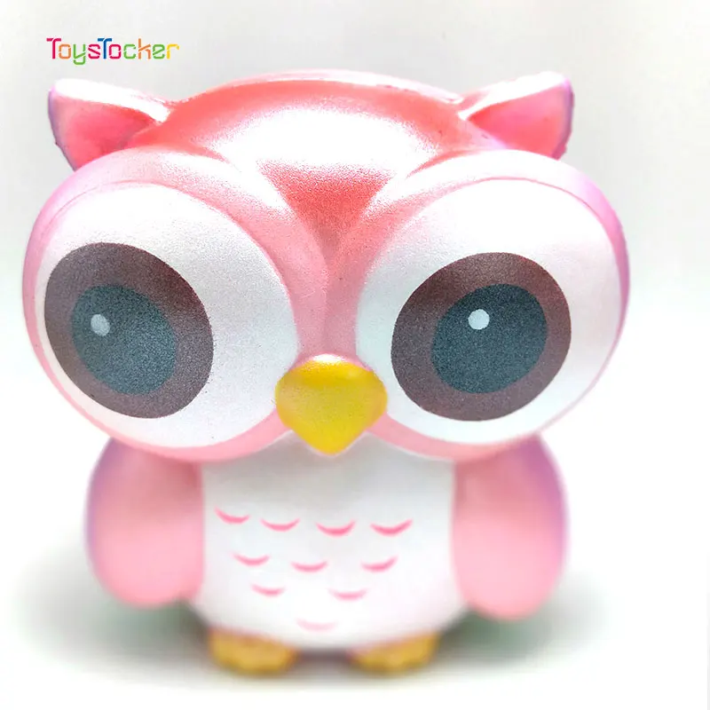 2019 New Hot Sale Kawaii Pink Big-Eyed Owl Shape Squishy Squeeze Rising Antistress Abreact Ball Soft Sticky Funny Gift | Игрушки и хобби