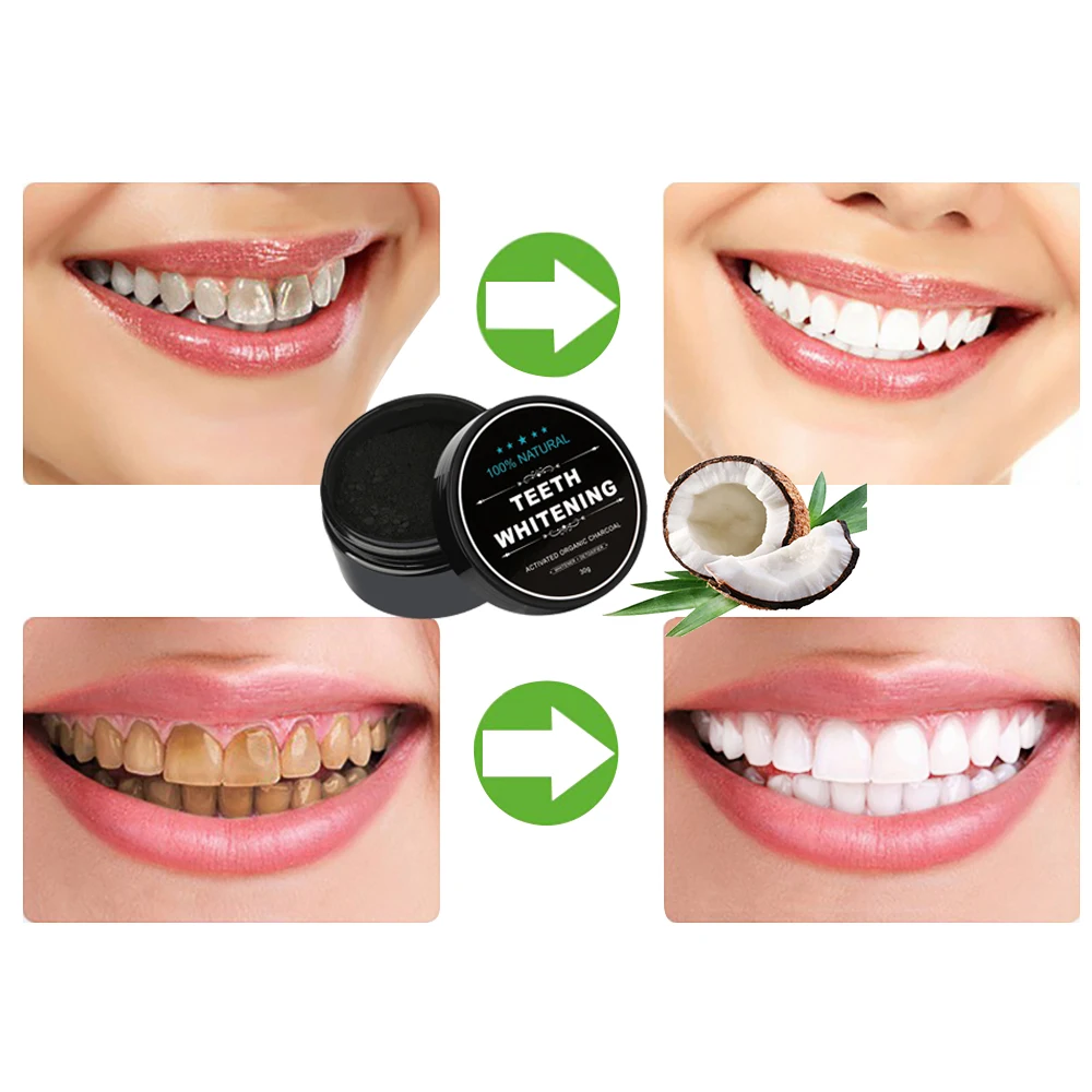 30g Tooth Whitening Powder Activated Bamboo Charcoal Toothpaste Tartar Stain Removal Natural Teeth Whitening Charcoal Powder