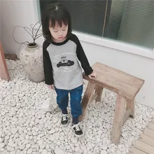 Осень, стиль, джинсы для малышей, обтягивающие штаны для детей, повседневные Мягкие джинсы для мужчин и женщин