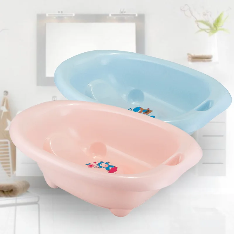 

Plastic Baby Bathtubs Household Infant Bathtub Pp Material Cartoon Bath Tub Multi-color Selectable