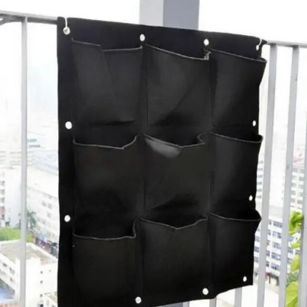 9 pockets Вертикальная сеялка открытый мешок сад стены рассады посадки мульти-прокеты - Цвет: 9 pockets