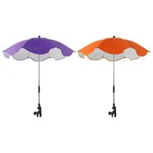 

Detachable Clamp On Baby Stroller Umbrella Pram Pushchair Accessories UPF50+ Large Parasol Rain Protecter Canopy Outdoor