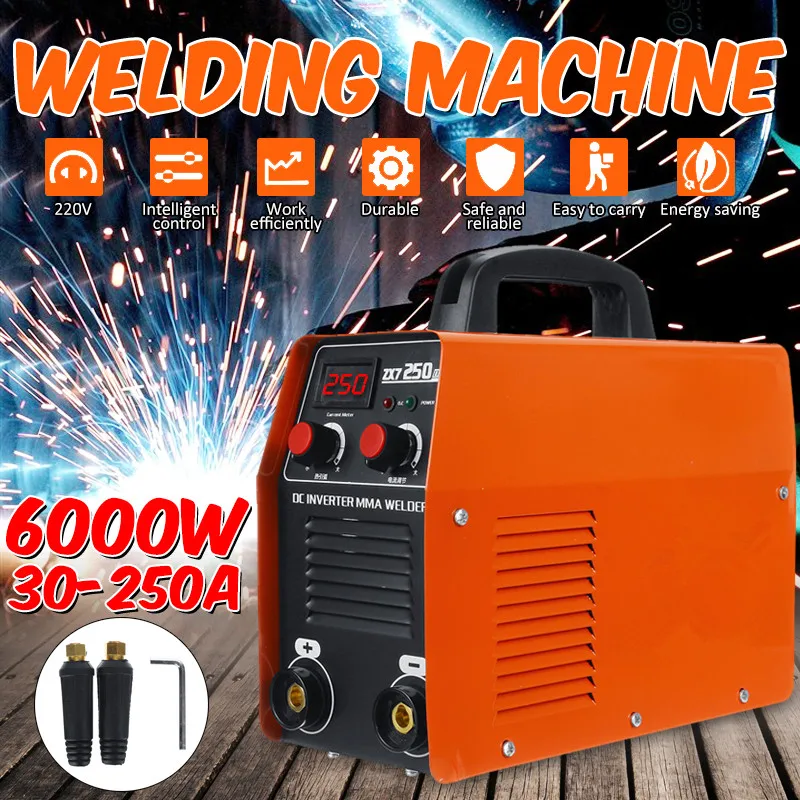 

Waterproof Mini IGBT Inverter Welding Machine MMA ZX7-250 Arc Welders 220V 250A With LED Display