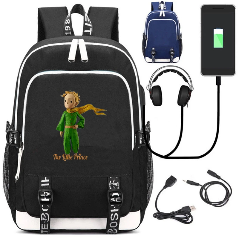E Рюкзак mochila для студентов с зарядкой через USB, школьная сумка, Музыкальный Рюкзак с гарнитурой, рюкзак для отдыха, дорожная сумка - Цвет: E