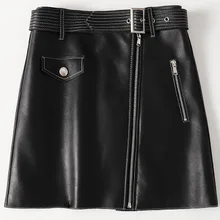 Новая модная юбка из натуральной овечьей кожи H42