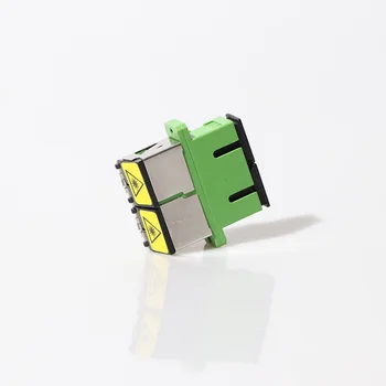 

100pcs SC/APC Shuttered Special Duplex Fiber Optic Adapter Auto Shutter SC/APC Flip Coupler with flange