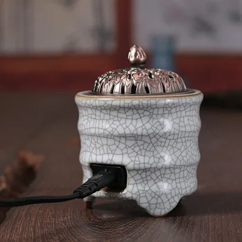 

Portable Mini Electric Ceramics Incense Burner Sandalwood Zen Incense Burner Perfume Smell Diffuser Incensario Home Decor MM60XL