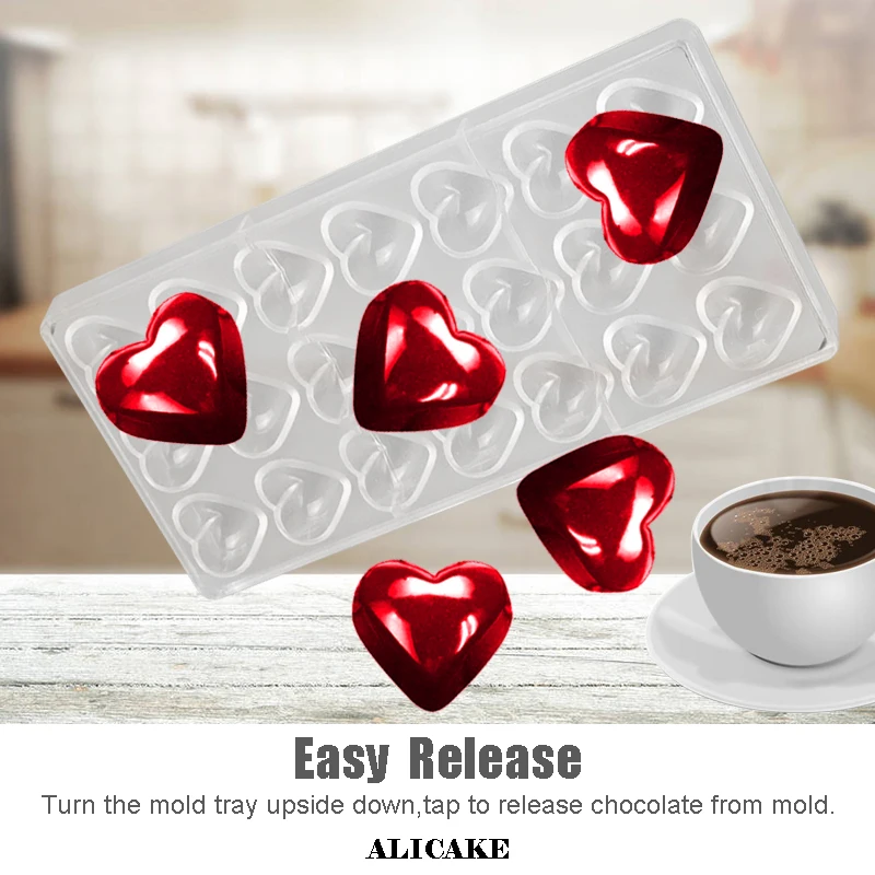 3D Chocolate Candy Bar Molds Forms Polycarbonate Plastic Tray Cake Baking Pastry Bakery Baker Tools for Chocolate Candy Mould