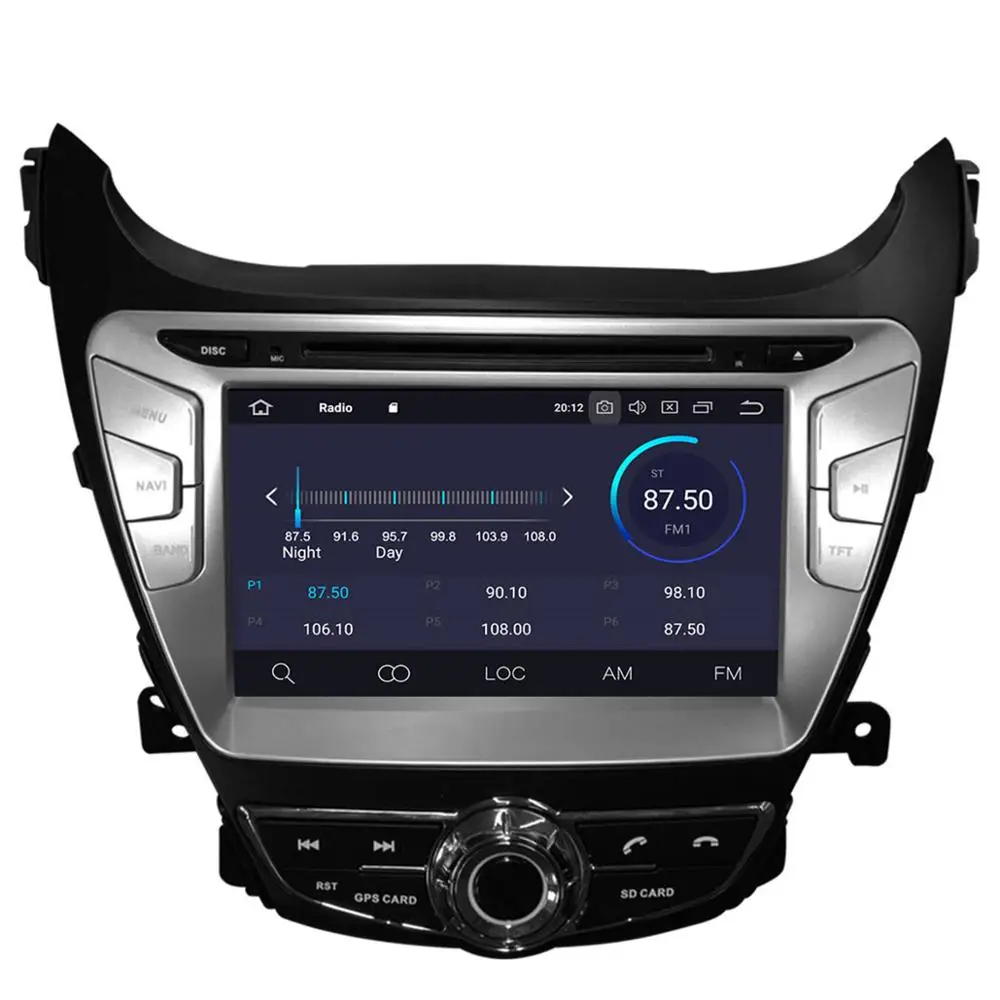 PX6 4+64 Android 9.0 car multimedia player for Hyundai Elantra car radio stereo navi car dvd player gps head unit