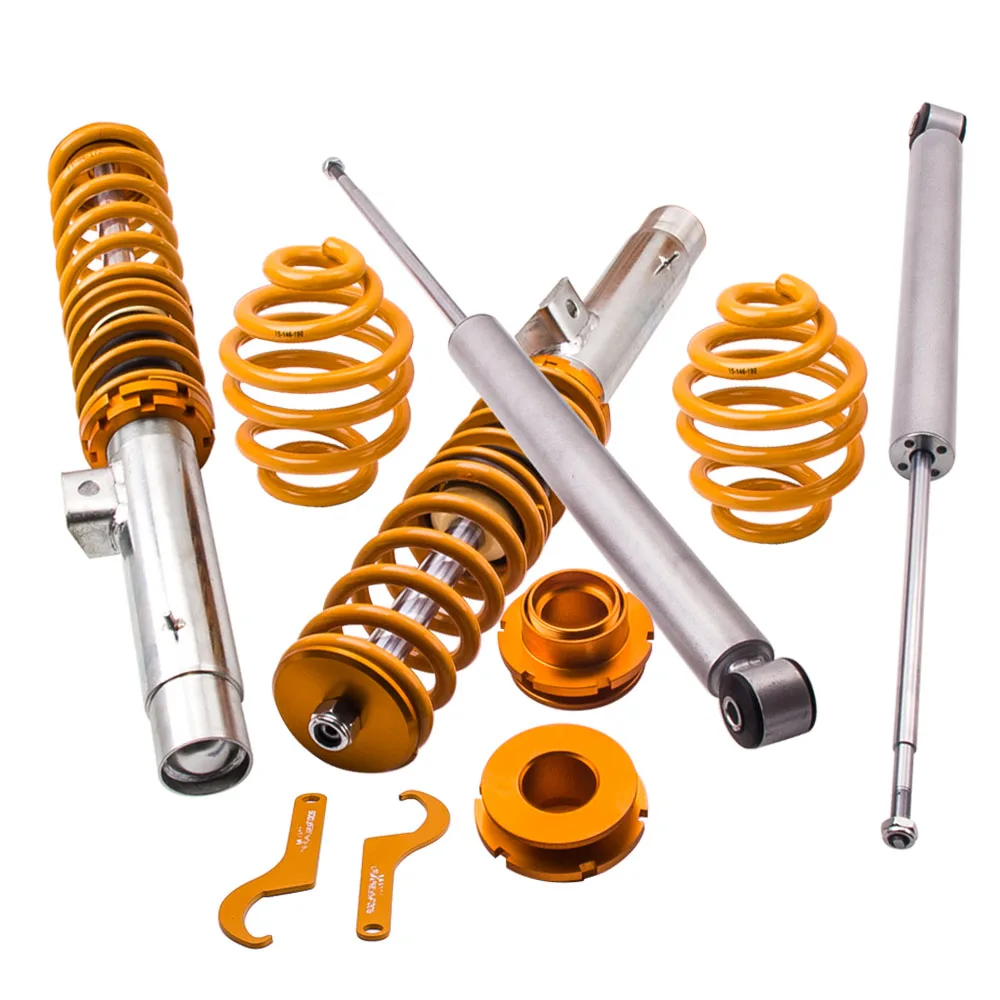 

Adjustable Coilover Kit for BMW 3 Series E46 316ti / 318ti Shock Strut + Spanner Coilovers Suspension damper Force Front Rear