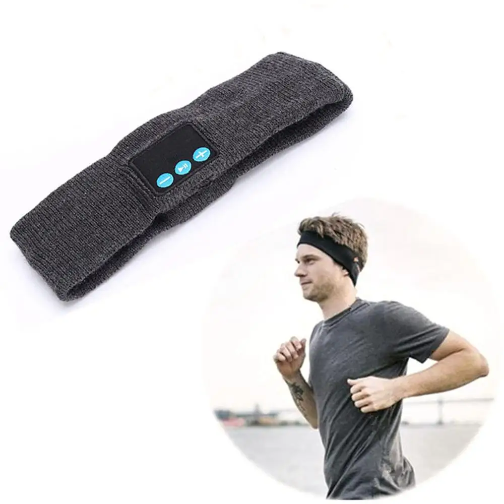 

Headband for Bluetooth Built-in Wireless headphone Speakers Knitted Washable Detachable Handsfree Yoga Running Headwear hs