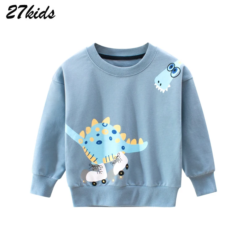 

27kids Autumn Spring Boys kids T-shirt Baby Boys Clothes Kids sweatershirt blouse tops Children's sweater hood spring clothing