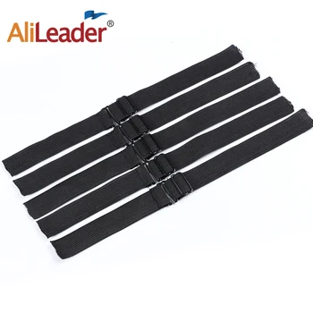 

Alileader Black Wig Elastic Band Adjustable Length Elastic Band For Wigs Making Wig Cap Highest Elastic Bands With Metal Buckle