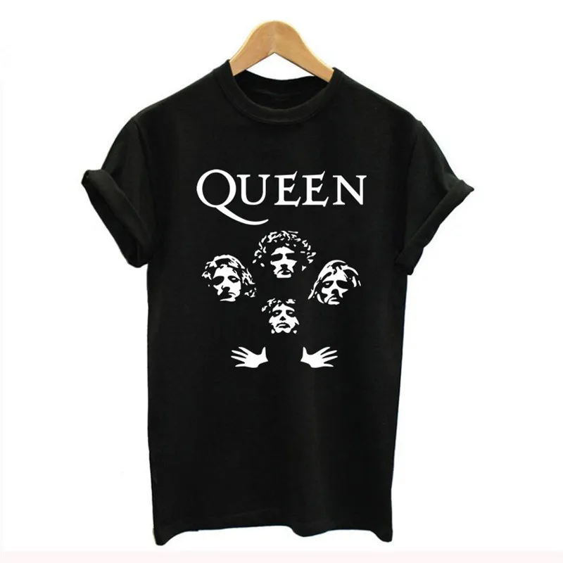 1459 Блестящая рок-группа queen футболка женская плюс размер летняя футболка женская винтажная уличная футболка Femme Harajuku - Цвет: 1459