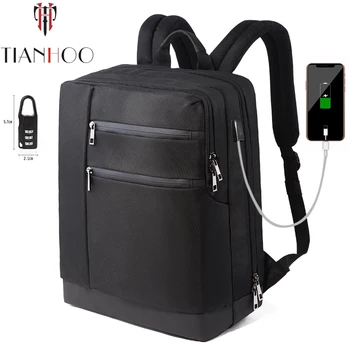 

TIANHOO 2020 New Pattern High Quality Business Backpack USB Charging School Bag Laptop Bag