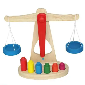 

Montessori Balance Scale Children Kids Early Education Learning Puzzle Toy Gift New