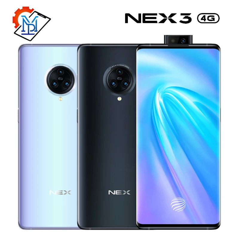 Vivo Nex 3 4G мобильный телефон 6,89 дюймов экран 8 ГБ+ 128 ГБ Snapdragon 855 плюс Восьмиядерный Android 9,0 камера 64.0мп смартфон