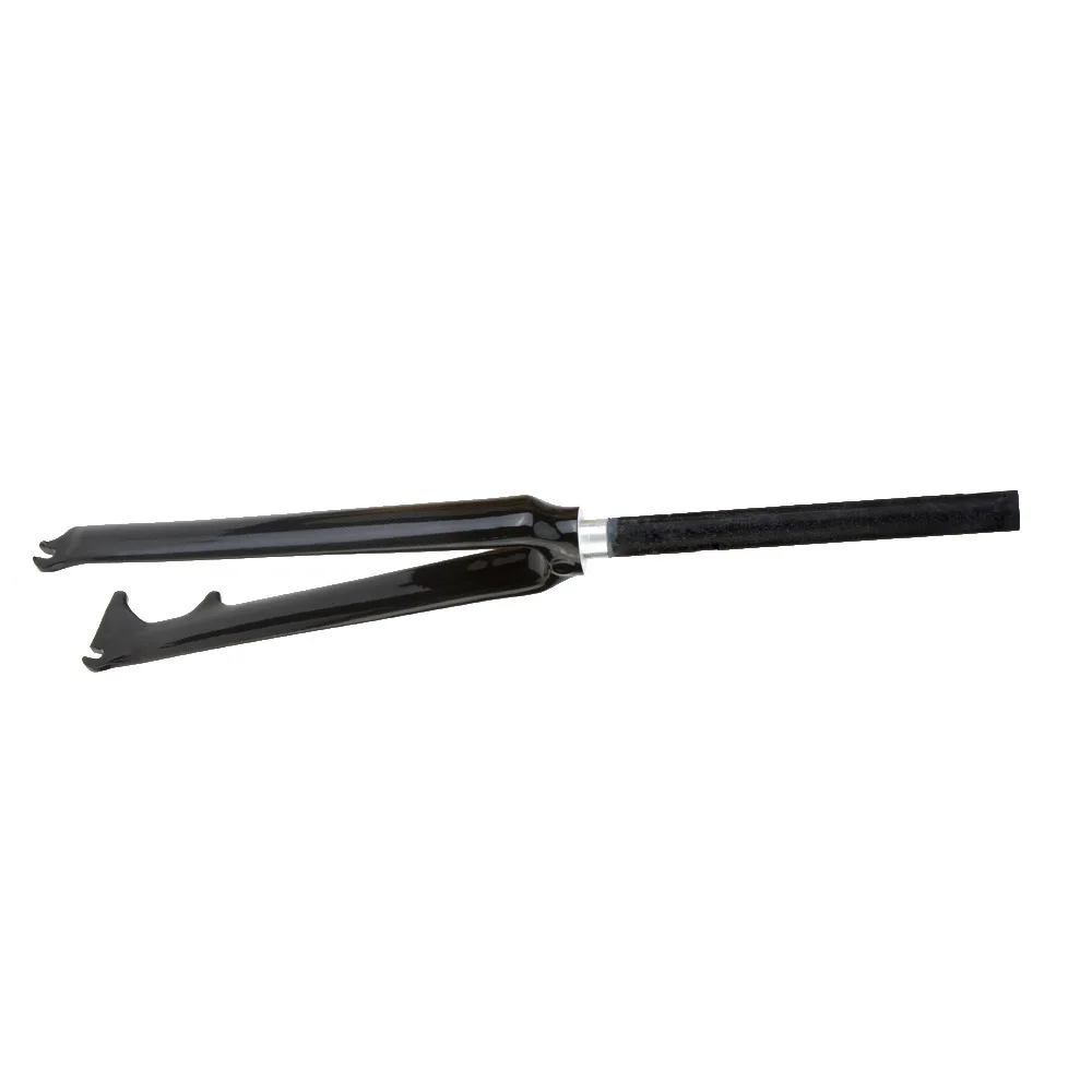 Carbon Fiber Ultralight Road Bike Front Fork Fixed Gear Bicycle Front Fork for Disc Brake/V-brake 28.6mm 700C 1-1/8