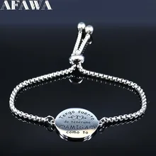 Новинка, модные браслеты AMIGA из нержавеющей стали, браслеты для женщин, испанский лучший друг, Gife, ювелирные изделия, pulseira feminina B18611