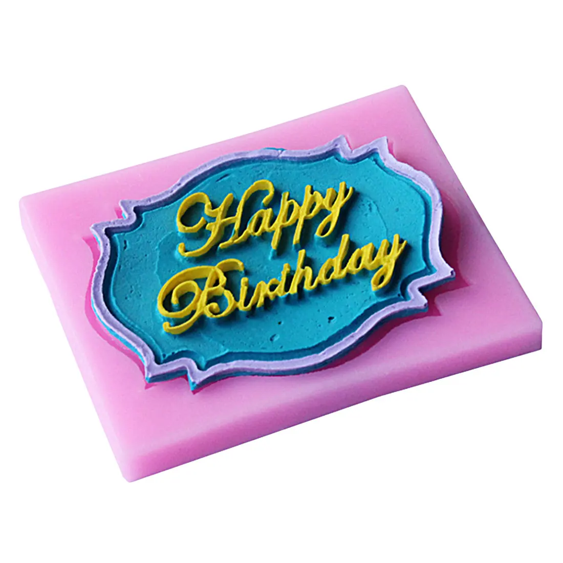 High Quility Happy Birthday Letter Form Silicone Mold Chocolate Fondant DIY Cake Decoration Tools Birthday Party 2