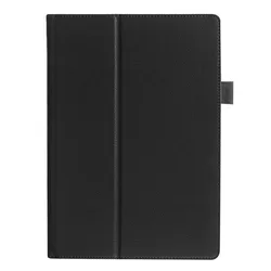 Premium Leather Case Cover with Stylus Pen & Screen Protector (Black)
