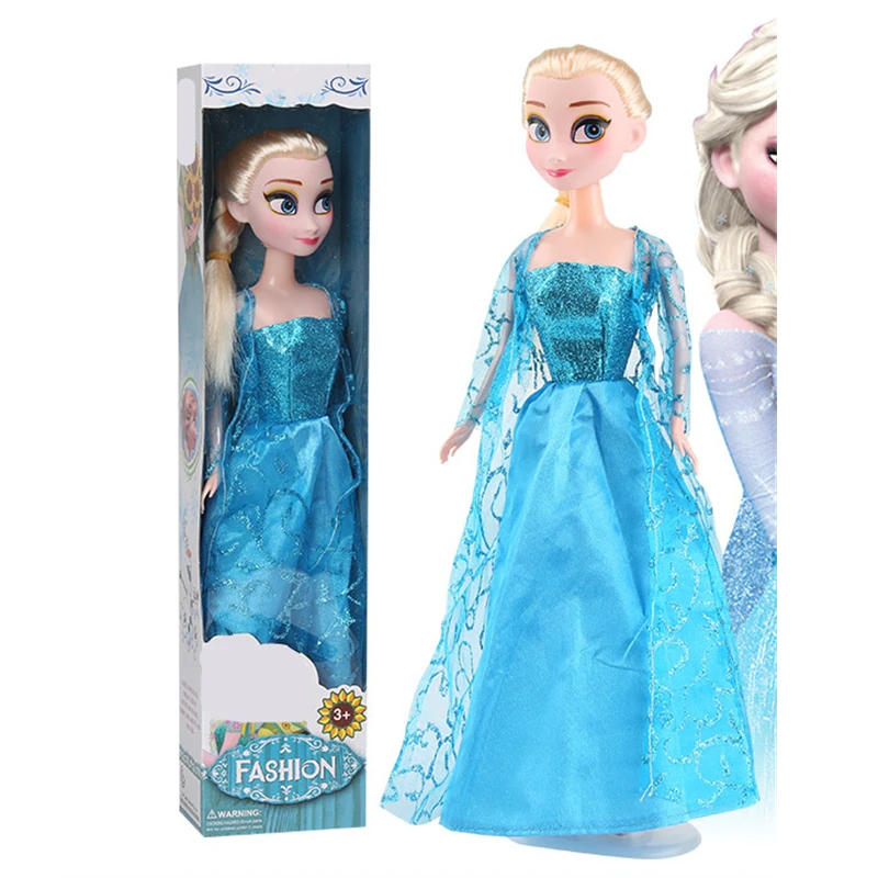 32 см Кукла Анна Эльза кукла Boneca принцесса Снежная королева девочки игрушки для