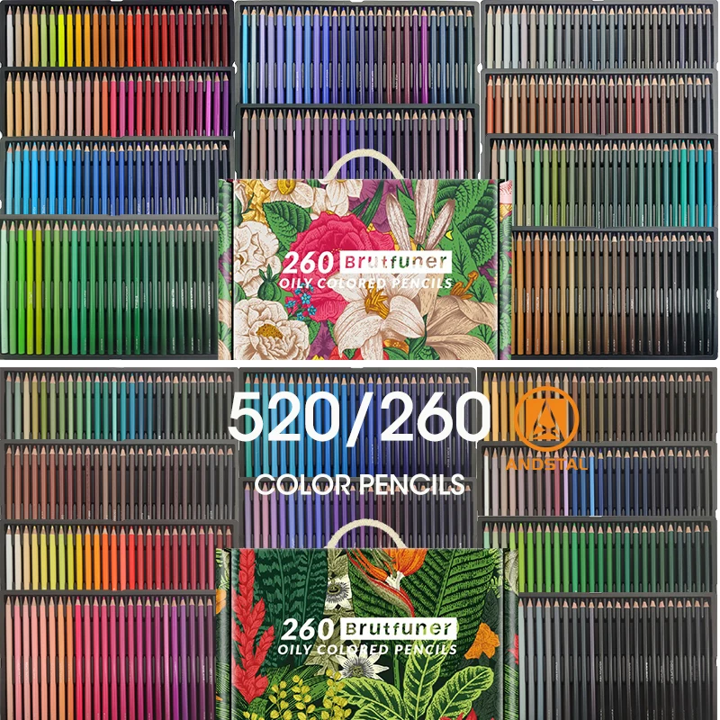 Brutfuner 520 Colors Professional Oil Colored Pencil Wooden Soft 260 Color Colour Pencil School Draw Sketch Art Supplies Andstal Colored Pencils Aliexpress Brutfuner 520 Colors Professional Oil Colored Pencil Wooden Soft 260 Color Colour Pencil School Draw Sketch Art Supplies Andstal Colored Pencils Aliexpress
