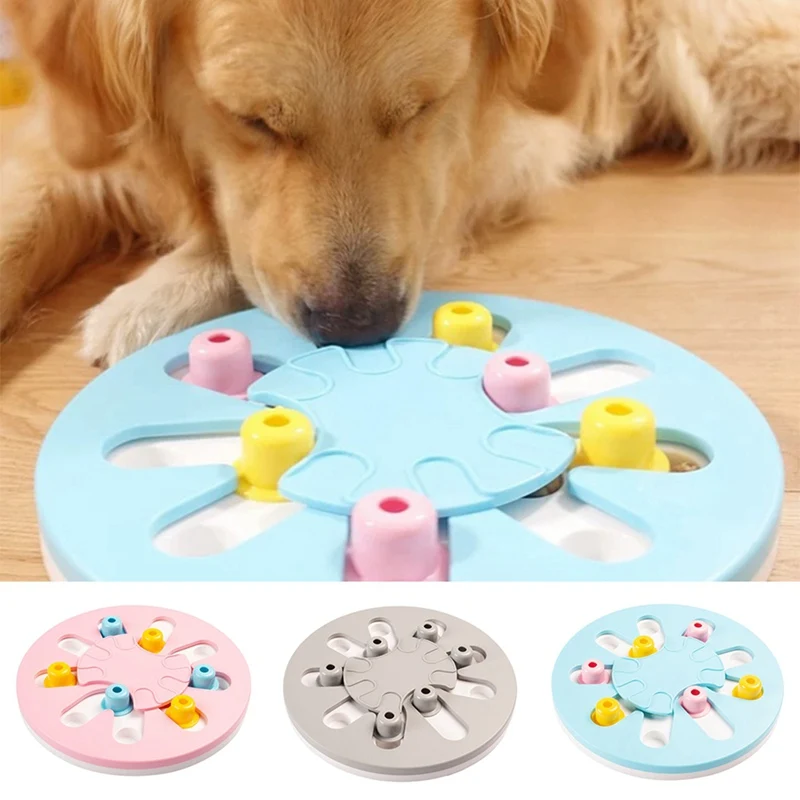 Pet Dogs Toys Slow Feeder Leak Food Puzzle Game Disc Training Interactive Toys Training Supplies