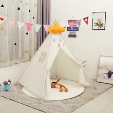

Children's Tent Teepee Tent For Kids Portable Tipi Infantil House for Kids Play House Kids Tents LED Lights Decoration Carpet
