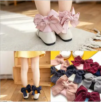 

Spring and summer bow baby socks cotton socks candy color boat socks children socks floor socks