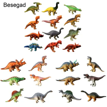 

Animal Model Figure Toy Besegad 24pcs Mini Plastic Simulation Dinosaur Figure Model Educational Toys Set for Children Favor Gift