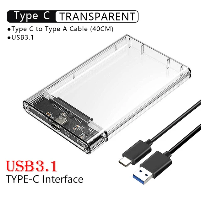 external hdd enclosure UTHAI G25 USB3.0/Type-C HDD Enclosure of 2.5" Hard Disk Case SSD SATA3 to USB 3.0/2.0 Box USB C HDD Case Gen2 6GBp/s SSD internal hard disk case HDD Box Enclosures