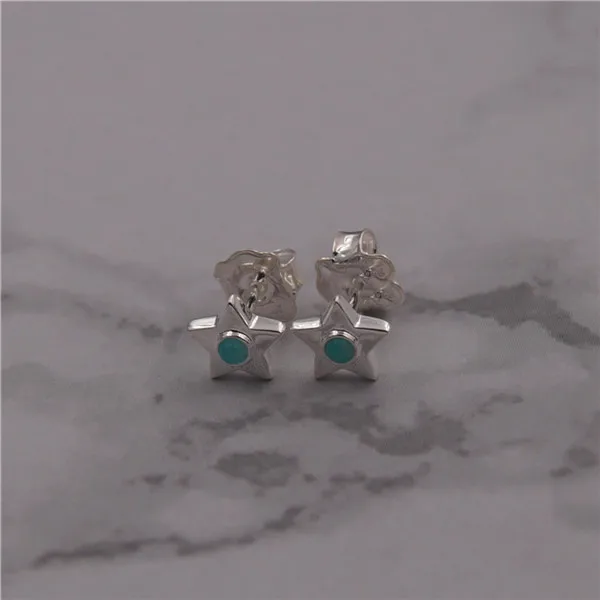joyas de plata 925 stud earrings for women boucle d'oreille femme pendientes mujer - Цвет камня: 7.5mm 812403790