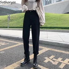 Женские джинсы, удобные, обтягивающие, подходят ко всему, верхняя одежда, женские прямые, трендовые, базовые, корейский стиль, повседневные, полная длина, Новинка