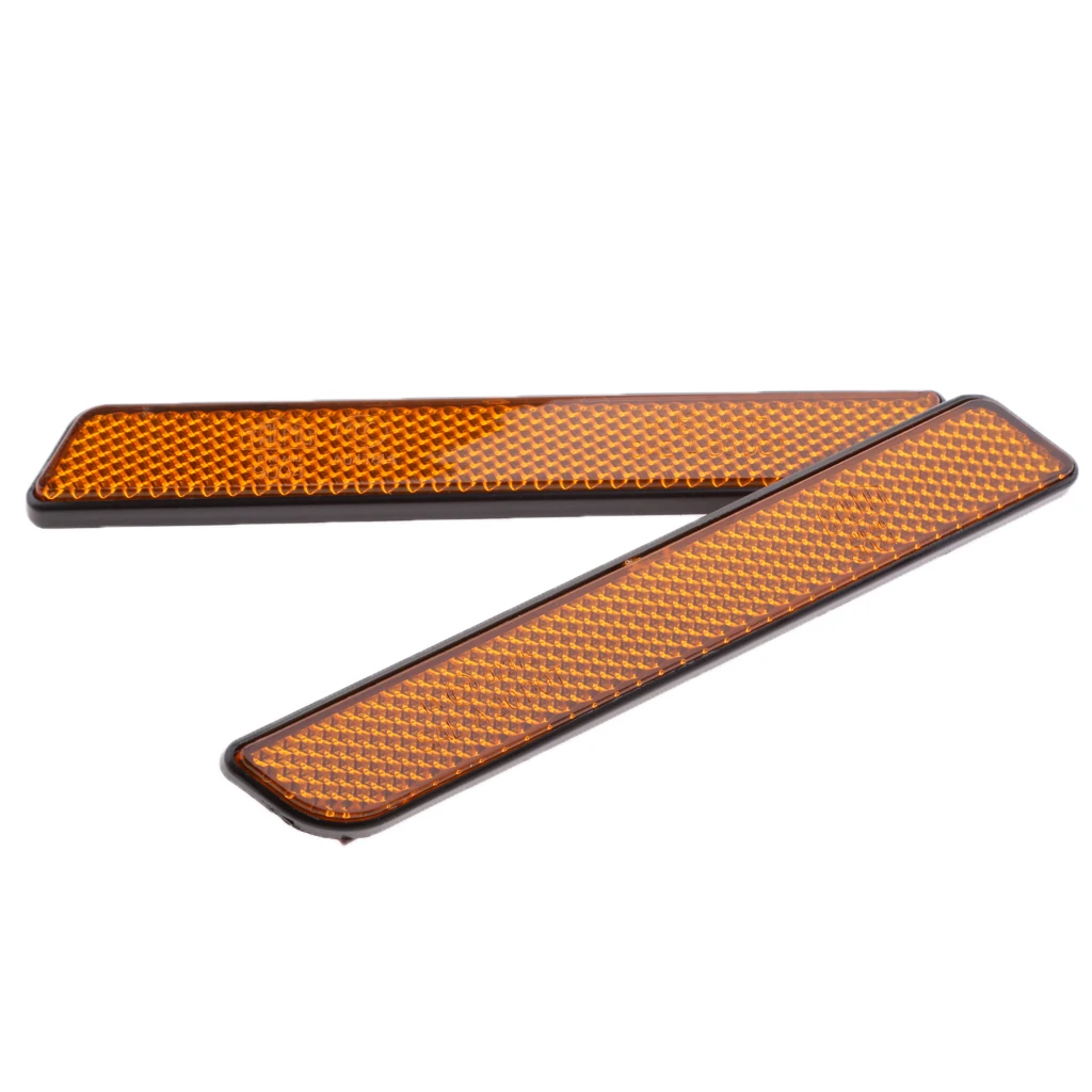 L & R Front Fork Leg Reflector For  Lower Leg Sliders Dyna Softail