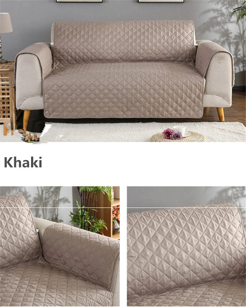 Водонепроницаемый Loveseat чехол для кожаного дивана стеганая мебель протектор оставаться на месте чехол для дивана предотвращает пятна дивана