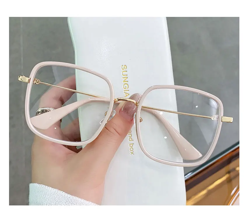 blue blockers Fashion Women's Blue Light Blocking Glasses Vintage Square Computer Game Eyeglasses New Ladies Anti Blue Light Glasses cute blue light glasses