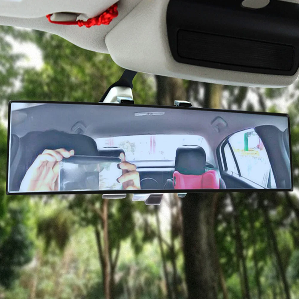 Broadway 300mm Wide Convex Interior Clip On Car Rear View Mirror Universal E Broadway 300mm Wide Convex Interior Clip On Car Rear View Mirror Universal E
