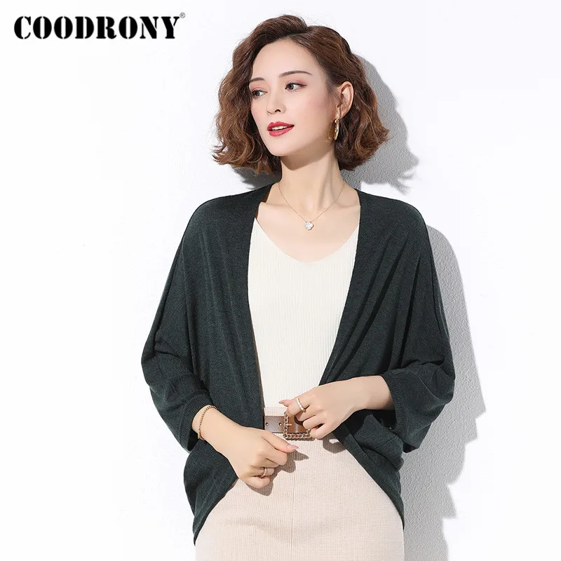 COODRONY Brand 2020 Autumn Winter Streetwear Fashion Cardigan Women Korean Style Knitted Casual Pure Color Sweaters Female W1042