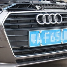 Lapetus Auto Styling Front Grille Insect Screening Mesh Insert Net More Protection Cover Trim Fit For Audi A4 B9 2016 - 2019 dot mesh insert crochet trim shirt