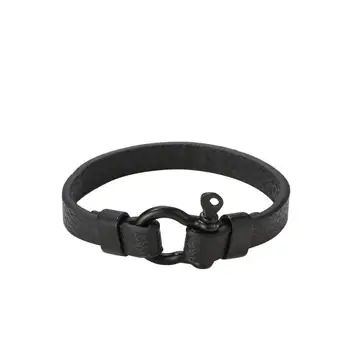 

Best Sellers PU Leather Stainless Steel Bracelet Gift for Valentines Day Birthday