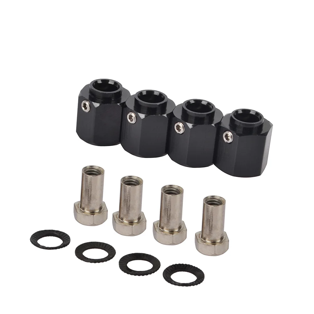 

4pcs Metal TRX-4 12mm Wheel Hex Hub for Traxxas TRX4 Bronco Deferder Ford G500 8/10/12mm Thinckness RC Crawler Car Parts