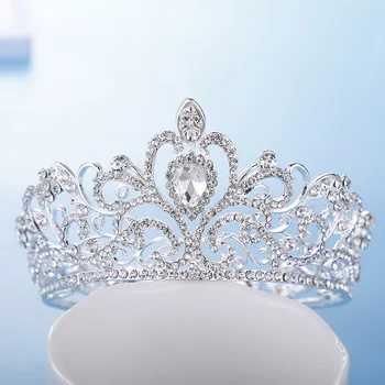 

Bridal Wedding Tiara Crown Wedding Party Alloy Diamond Inlay Hair Accessories New XHC88