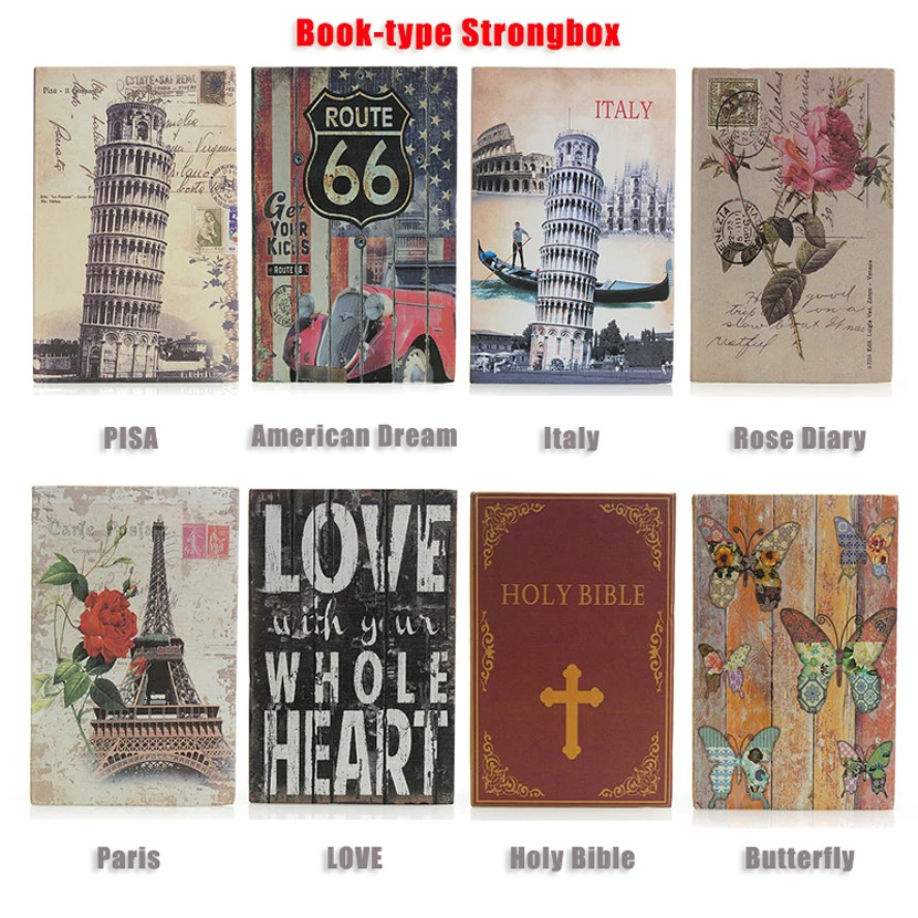 Safe Box Piggy Bank Secret Book For Coin Money Stash Security Hidden Safes Cash Money Storage Jewellery Digital Password Locker