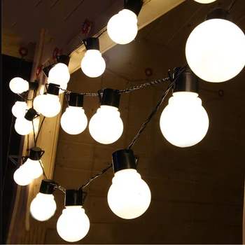 

5M 20 LED globe String Light Outdoor Fairy Lights Garland G45 Bulbs Garden Patio Wedding party christmas Decoration Light Chain