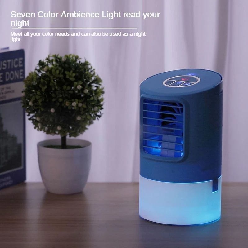 

Air cooler Mini small portable dual-use water spray desktop air conditioning fan desktop cooling fan