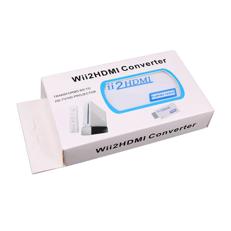 Для wii к HDMI адаптер конвертер Поддержка Full HD 1080P 720P 3,5 мм аудио выход для wii 2HDMI к ТВ адаптер для HD tv