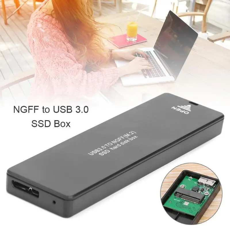 NGFF SATA M.2 для type-C 3,0 SSD HDD Box Жесткий диск чехол M2 2242 2260 2280 внешний жесткий диск Корпус для ПК Универсальный