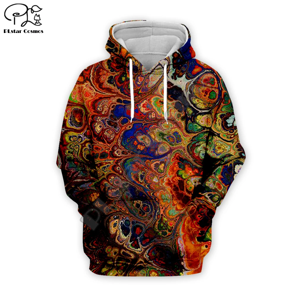 HO007 3D психоделические толстовки Trippy граффити печати пуловер с капюшоном Красочная картина Мужчины Женщины свитшот большого размера спортивный костюм CO-002 - Цвет: HO007