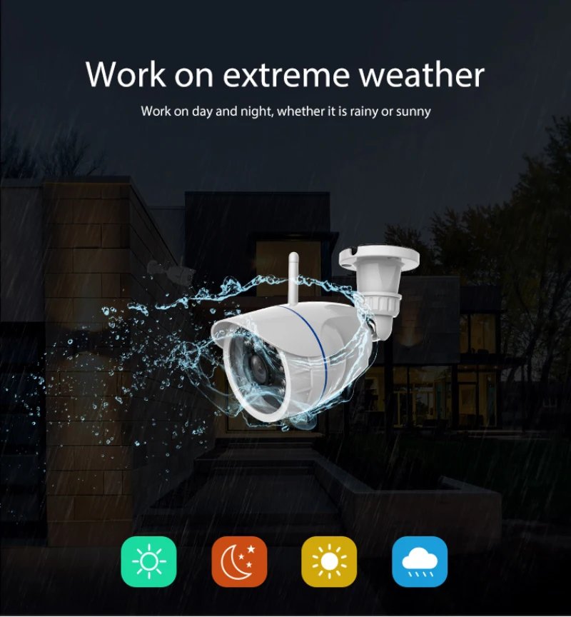 НЕО COOLCAM открытый WiFi IP камера беспроводная HD Сеть ночного видения CCTV камера работает с Alexa Echo Google Home